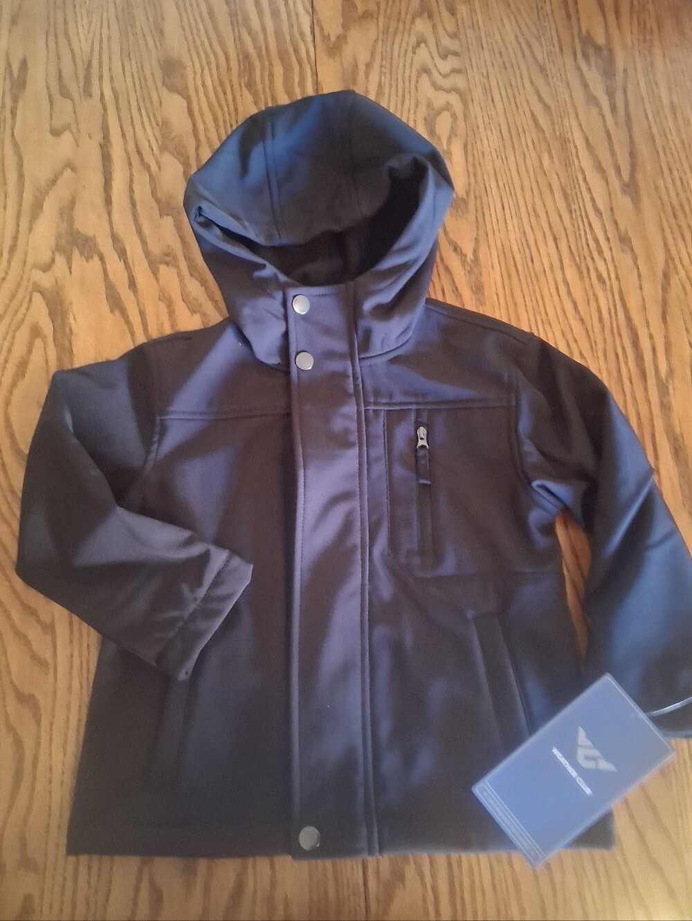 NWT Boys Black Coat By  Weather Club Sz S/4, M 5/6,  L/7 MSRP $44,